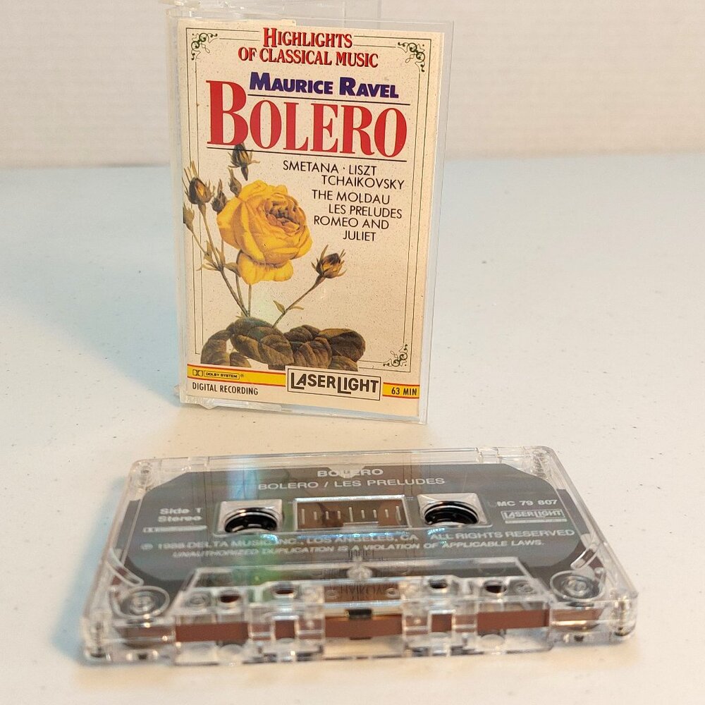 Maurice Ravel ~ Bolero (cassette tape, 1988) tested and works